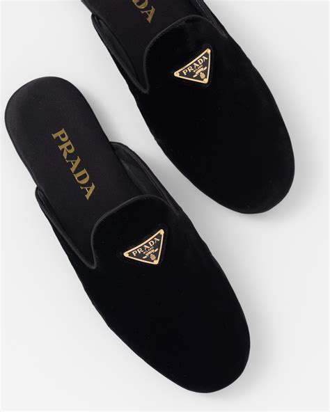 prada velvet slippers